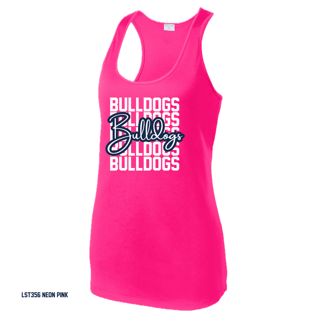 Bulldogs - PINK OUT Women's Sport-Tek® Women's PosiCharge® Competitor™ Racerback Tank