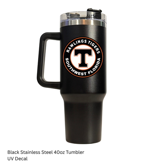 Rawlings Tigers - Black 40oz Tumbler