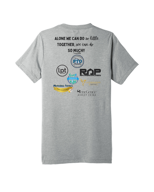 Harvey PTO Squad- BELLA+CANVAS ® Unisex Triblend Short Sleeve V-Neck Te. BC3415