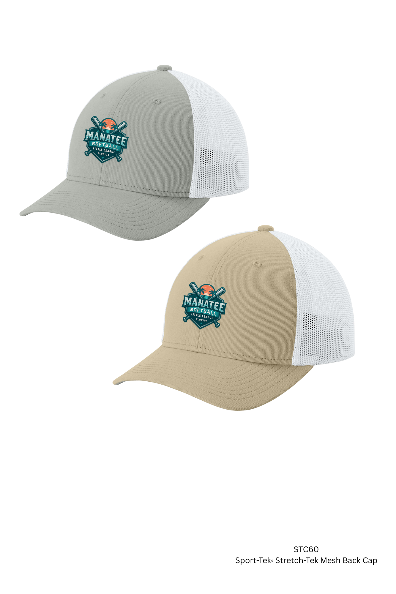 Manatee Softball STC60 Sport-Tek® Stretch-Tek Mesh Back Cap