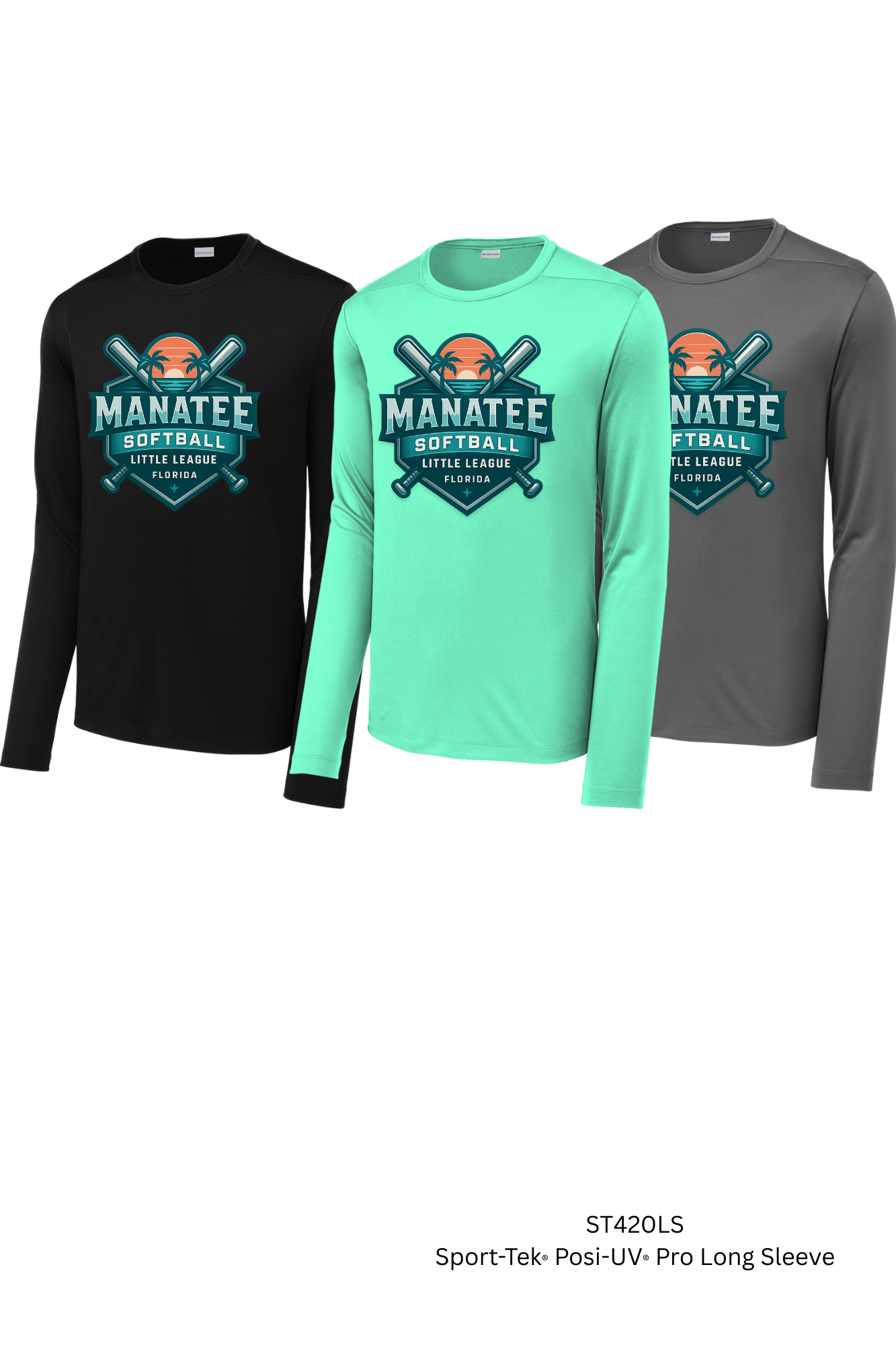 Manatee Softball Sport-Tek® Posi-UV® Pro Long Sleeve ST420LS/YST420LS