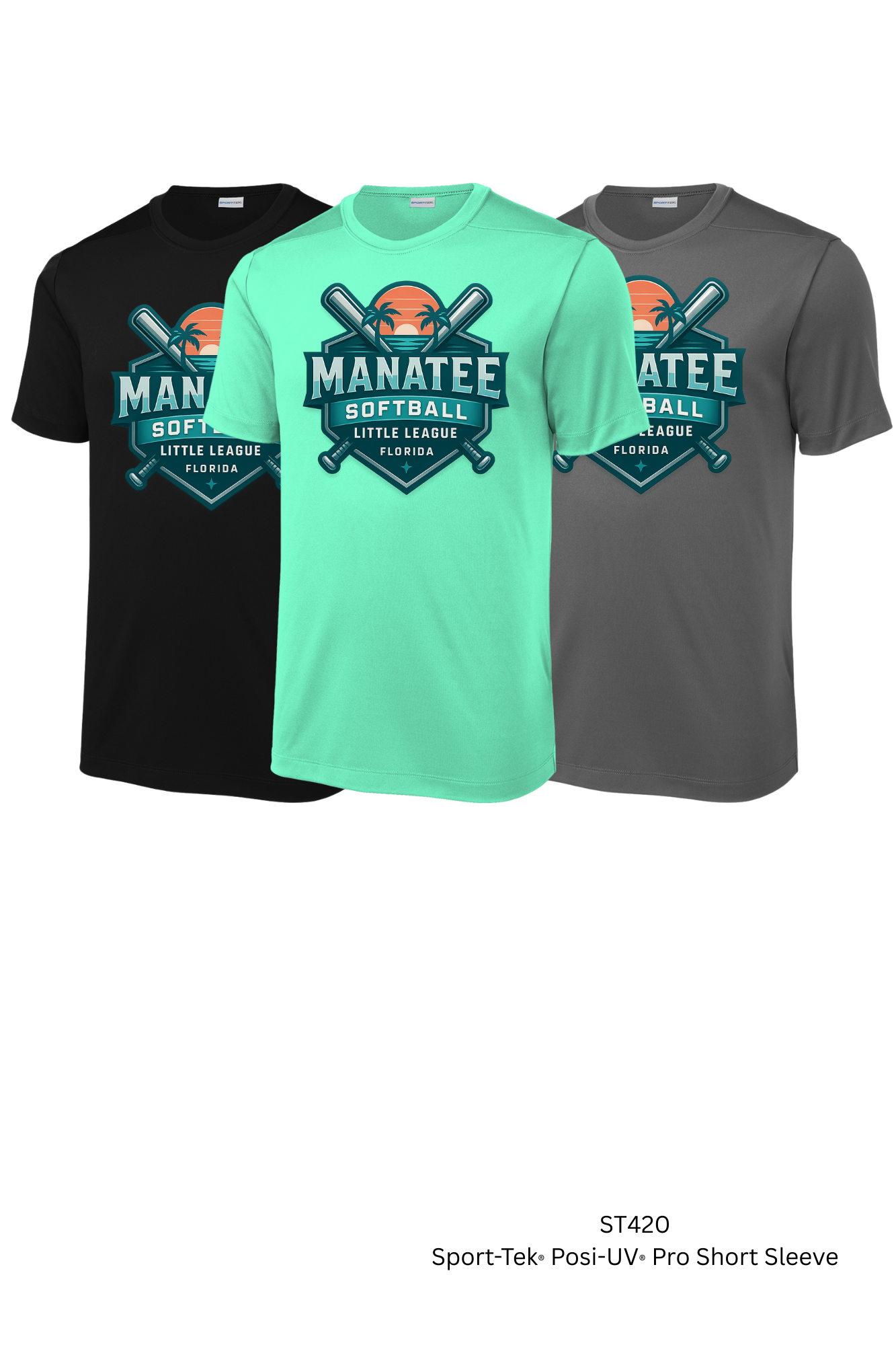 Manatee Softball Sport-Tek® Posi-UV® Pro Tee