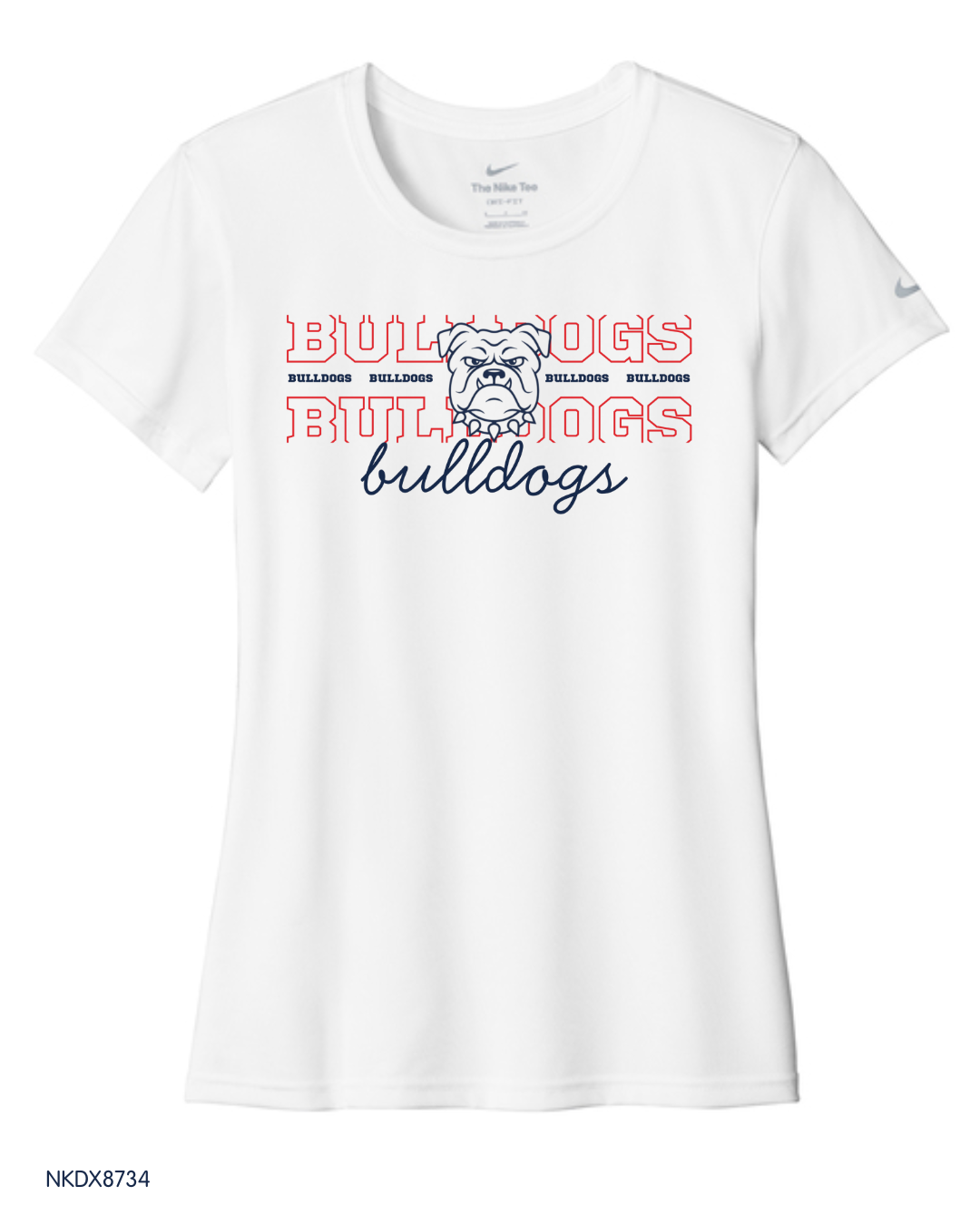 Bulldogs - Youth, Adult, Women's NKDX8730 / NKDX8734 / NKDX8787 Nike Swoosh Sleeve rLegend Tee