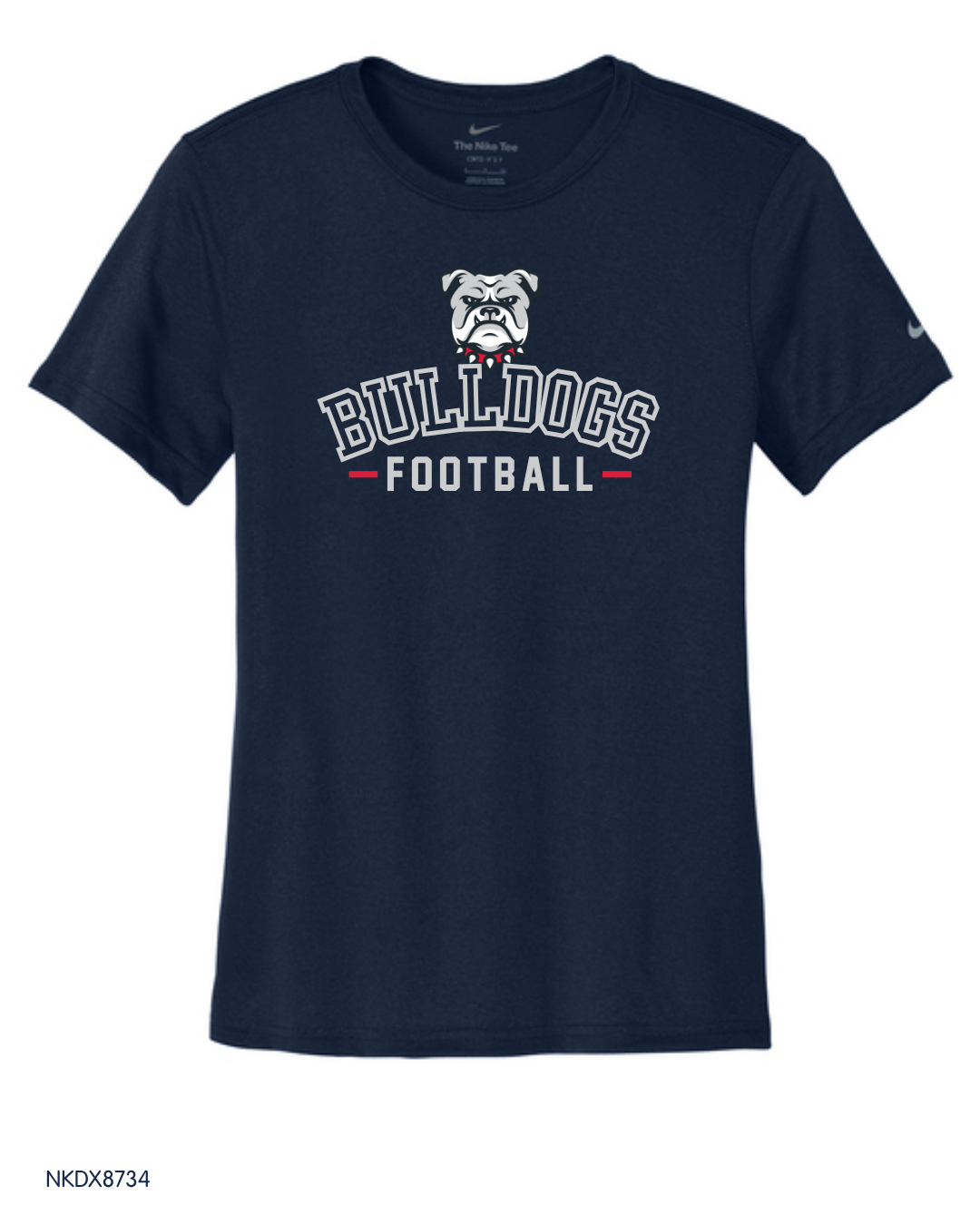 Bulldogs - Youth, Adult, Women's NKDX8730 / NKDX8734 / NKDX8787 Nike Swoosh Sleeve rLegend Tee