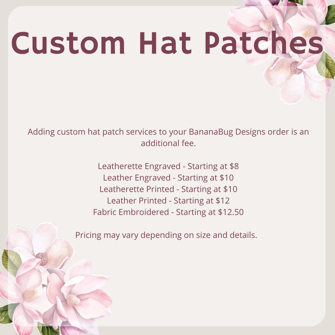 * Custom Hat Patches *