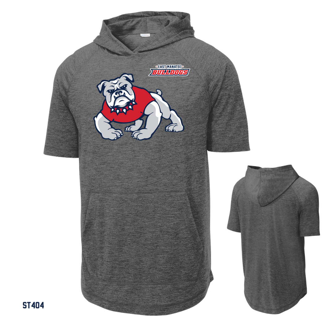 Bulldogs - ST404 Sport-Tek ® PosiCharge ® Tri-Blend Wicking Short Sleeve Hoodie