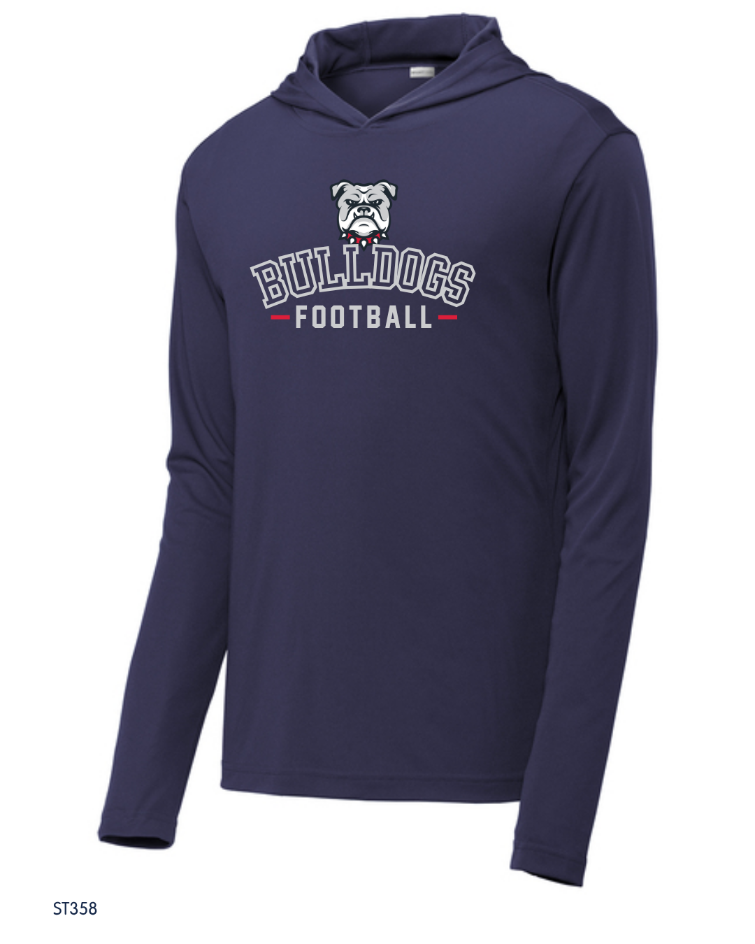 Bulldogs - Youth & Adult ST358 / YST358 Sport-Tek® PosiCharge® Competitor™ Hooded Pullover