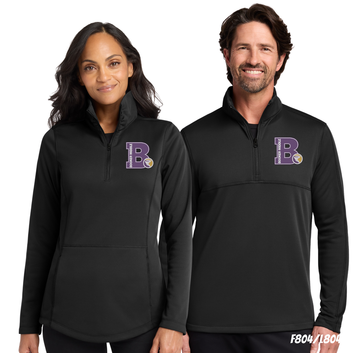 Booker Middle L804/F804 Port Authority® Smooth Fleece 1/4-Zip