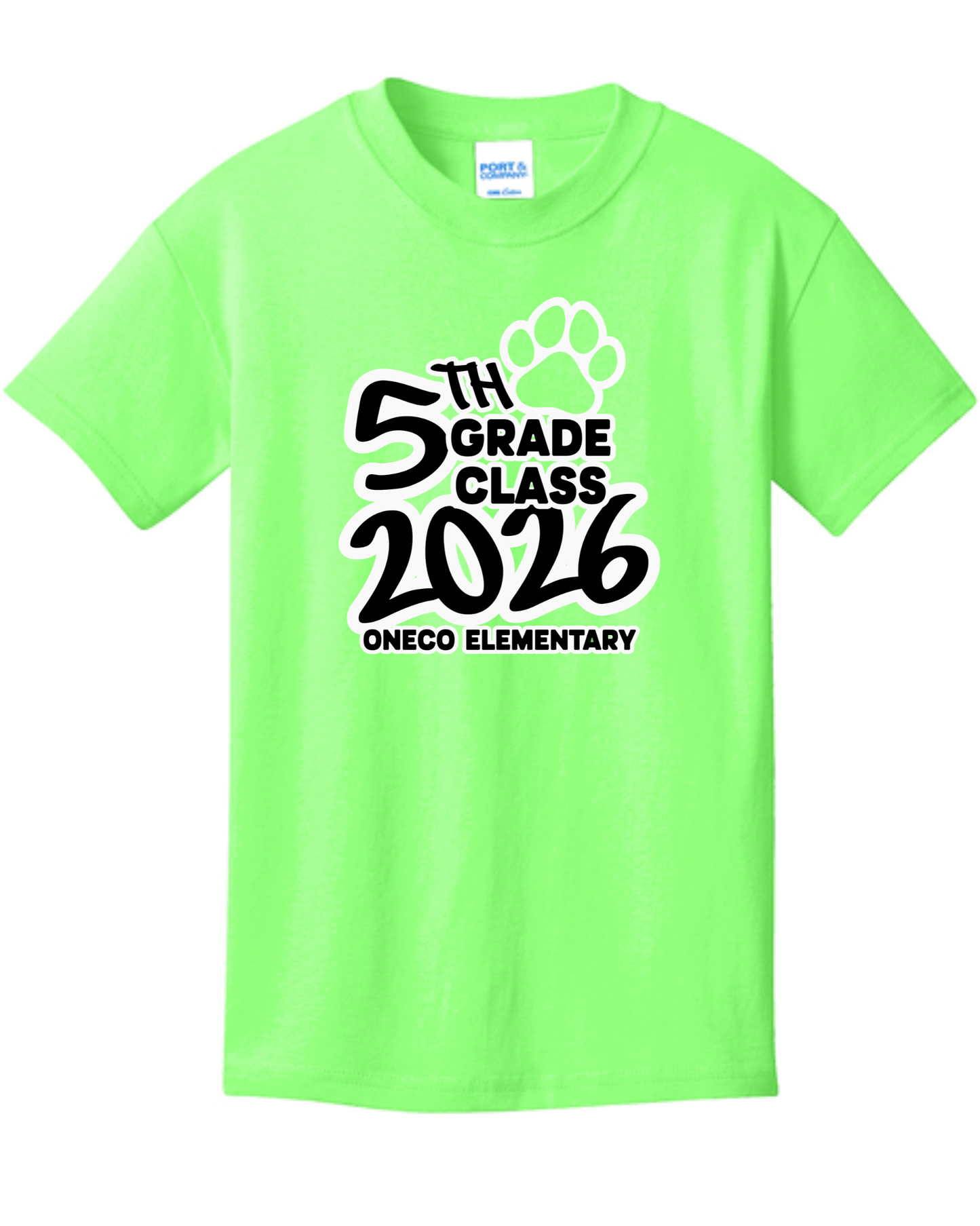 Oneco Cougar 5th Grade Shirt - PC54 Port & Co™ Core Cotton Tee