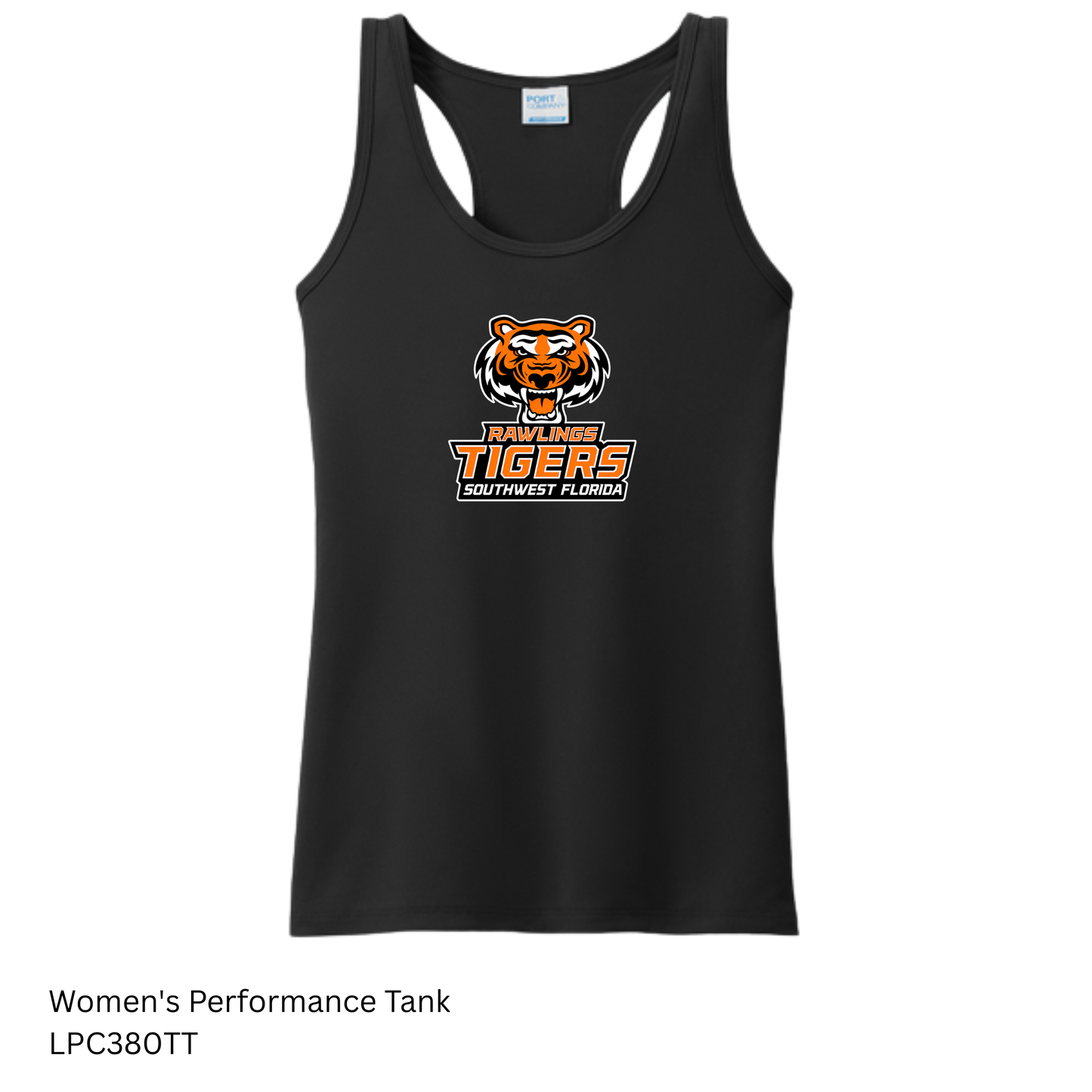 Rawlings Tigers - LPC380TT Port & Co™ Women's Performance Tank
