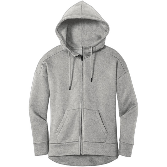 District ® Women's Perfect Weight ® Fleece Drop Shoulder Full-Zip Hoodie DT1104