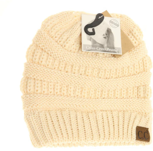 Criss-Cross Knit Beanie