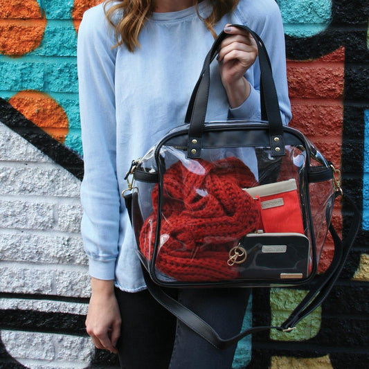 Monogrammed Clear CarryAll Tote - Banana Bug Designs