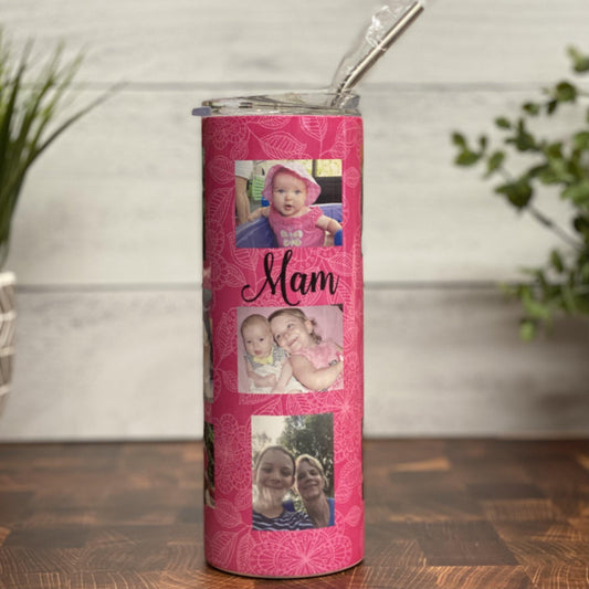 Photo Collage Slim Tumbler - Banana Bug Designs