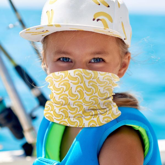 Small Vapor Brand Neck Gaiter - Banana Bug Designs