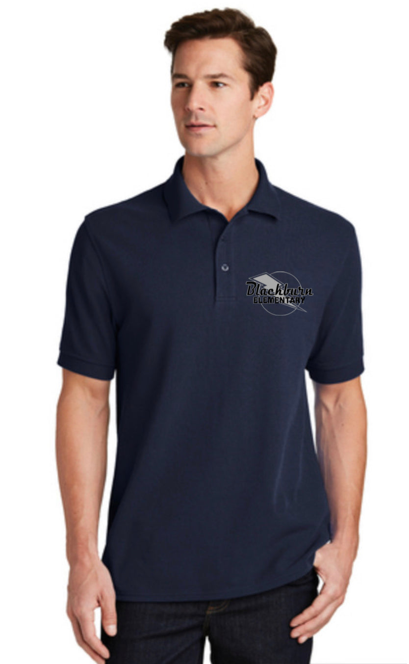 Blackburn Elementary Mens Ring Spun Polo