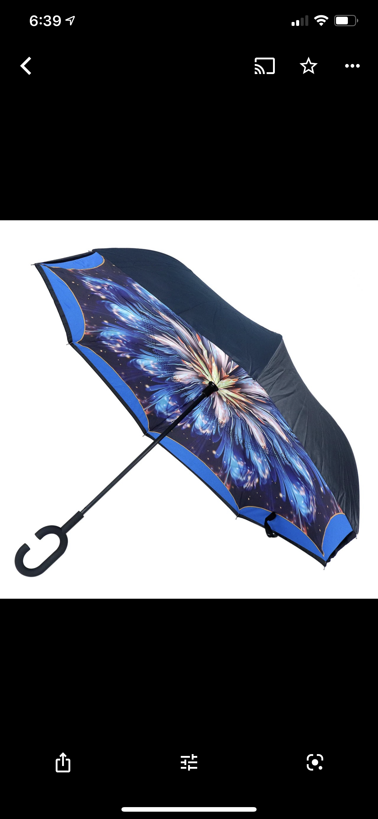 Monogrammed Inverted Umbrella