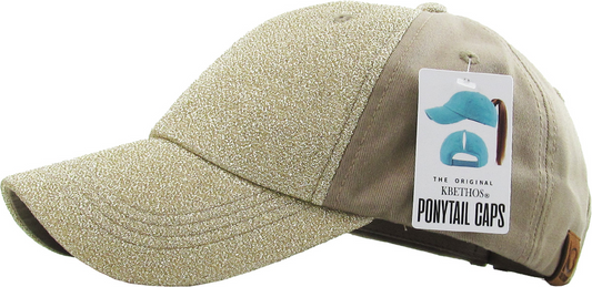 KB Ethos Glitter Ponytail Cap - Banana Bug Designs