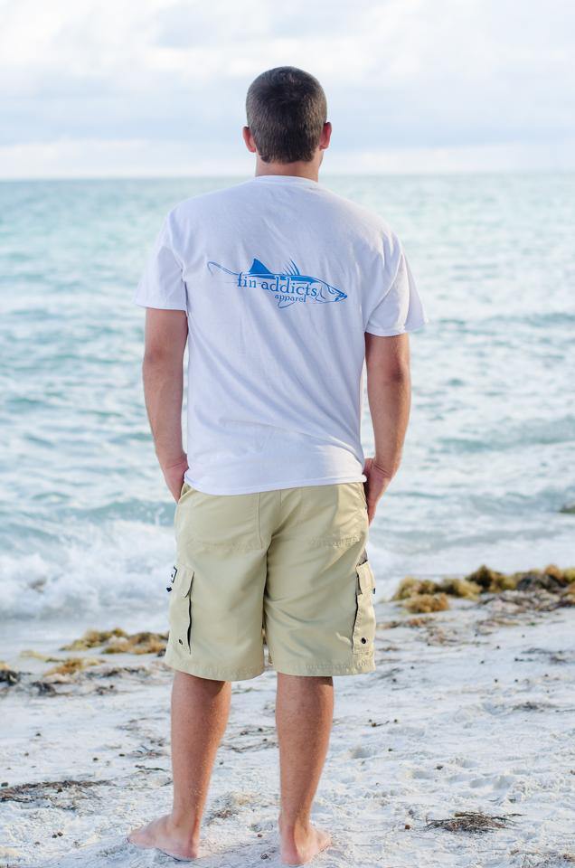 Fin Addicts Apparel Short Sleeve Cotton Tee