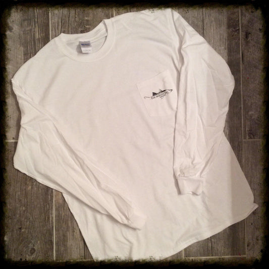 Fin Addicts Apparel long sleeve pocket tee