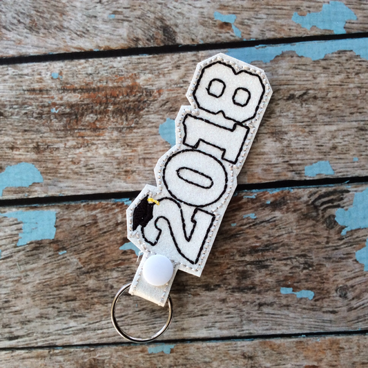 Graduation year keychain