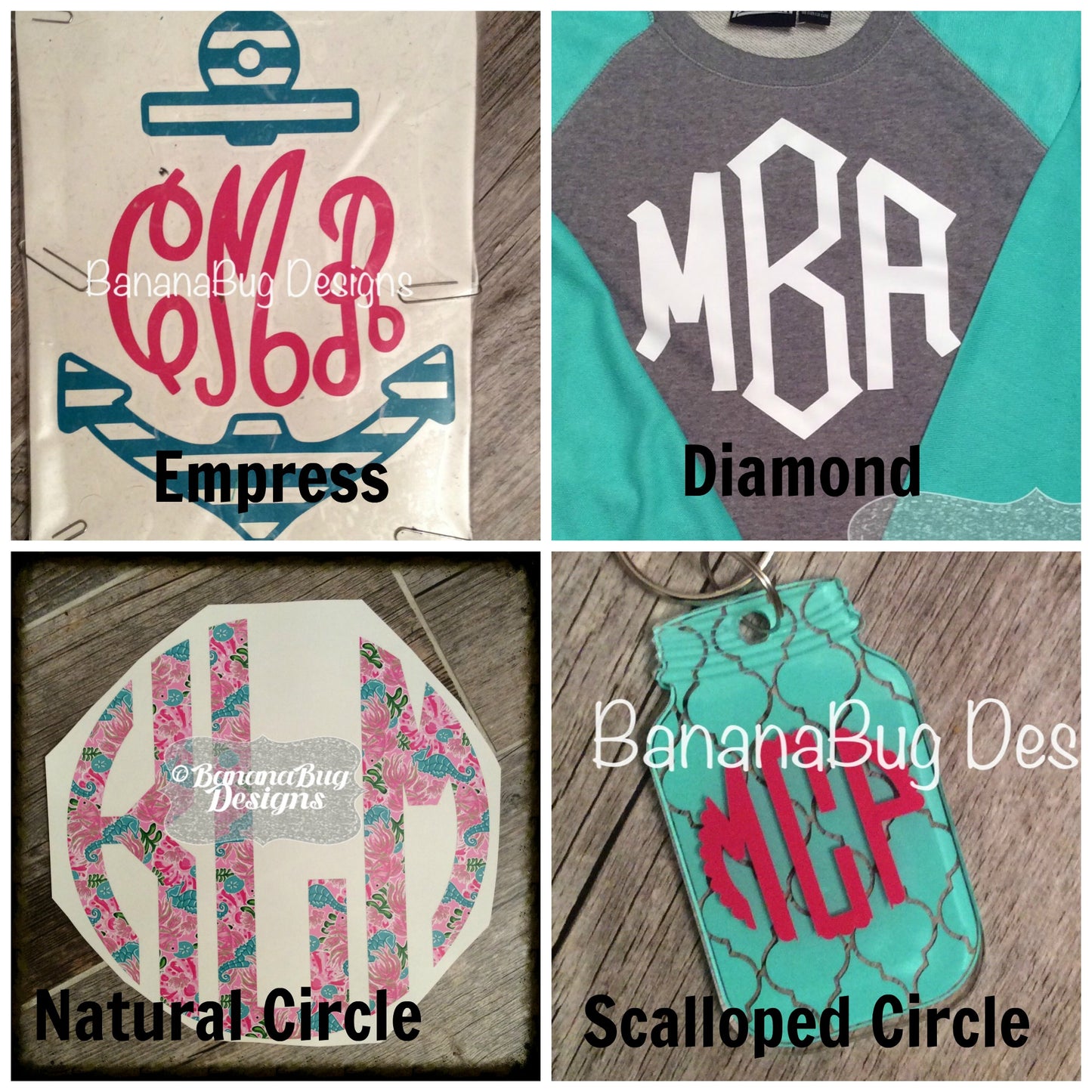 Monogrammed Sticky Notes Set