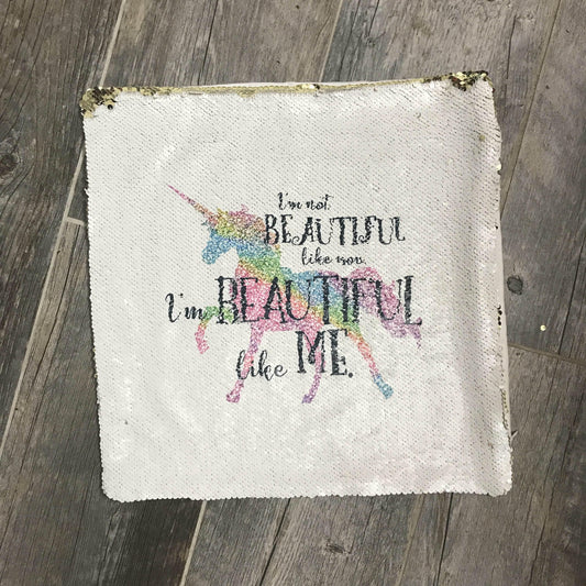 Beautiful Like Me Mermaid Pillow Cover