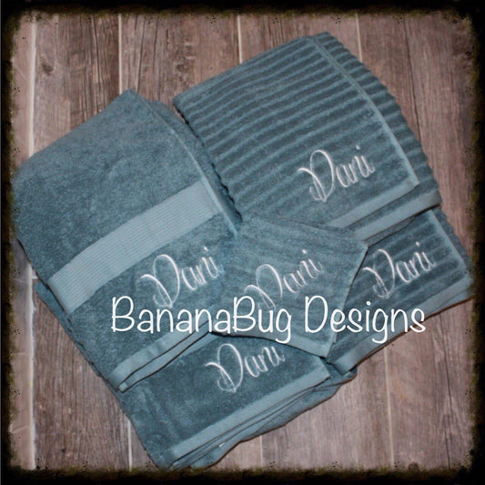 Monogrammed Bath Towels