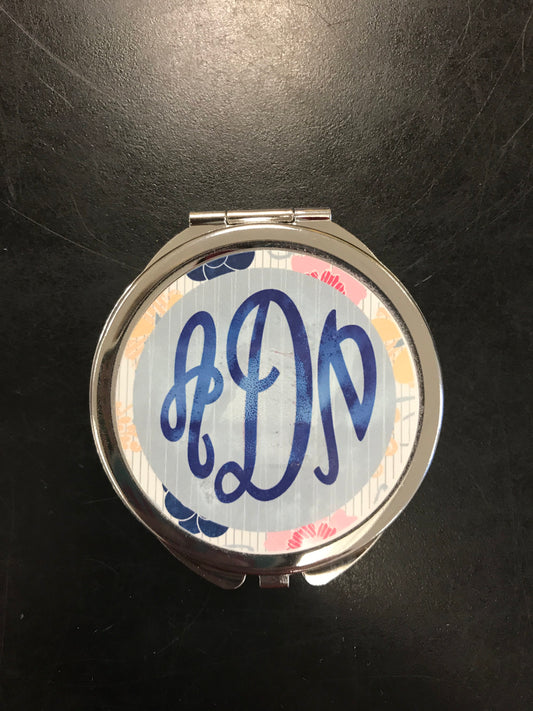 Monogrammed Compact Mirror