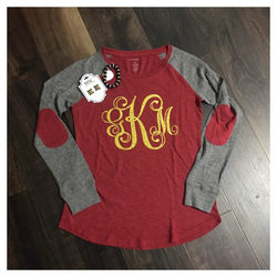 Monogrammed Preppy Patch Tee