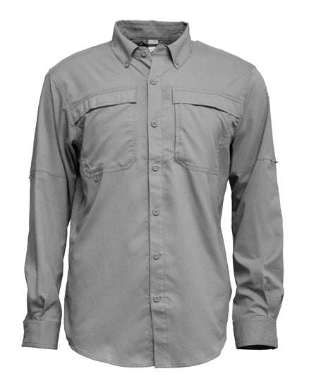 BAW 3300 Men L/S Fishing Shirt with Button Down Collar