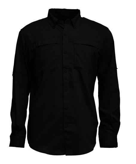 BAW 3300 Men L/S Fishing Shirt with Button Down Collar