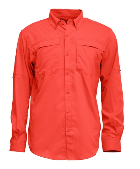 BAW 3300 Men L/S Fishing Shirt with Button Down Collar