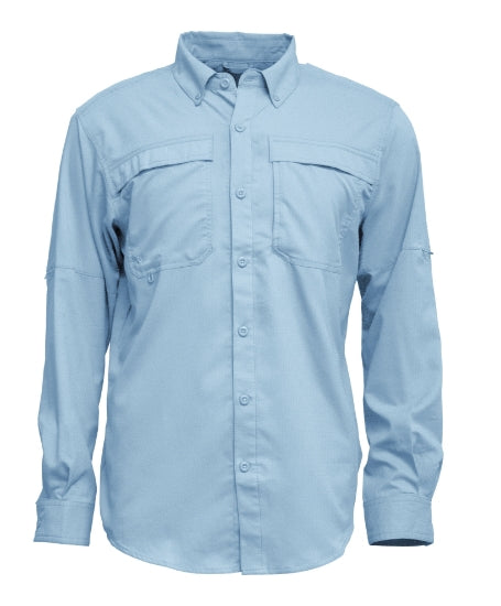 BAW 3300 Men L/S Fishing Shirt with Button Down Collar
