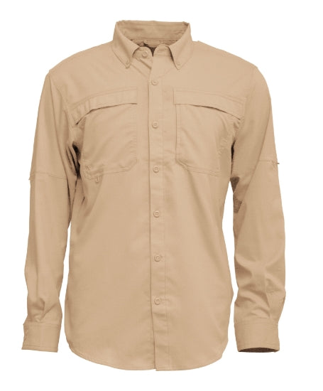 BAW 3300 Men L/S Fishing Shirt with Button Down Collar