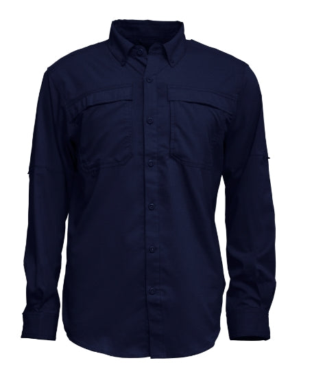 BAW 3300 Men L/S Fishing Shirt with Button Down Collar