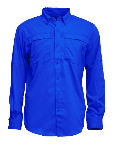 BAW 3300 Men L/S Fishing Shirt with Button Down Collar