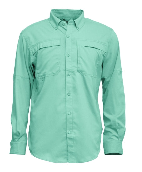 BAW 3300 Men L/S Fishing Shirt with Button Down Collar