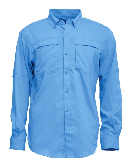 BAW 3300 Men L/S Fishing Shirt with Button Down Collar