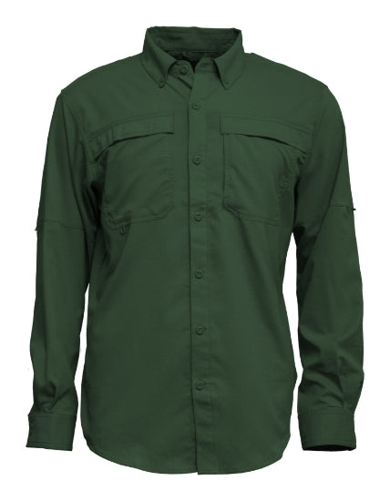 BAW 3300 Men L/S Fishing Shirt with Button Down Collar