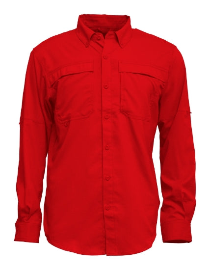 BAW 3300 Men L/S Fishing Shirt with Button Down Collar