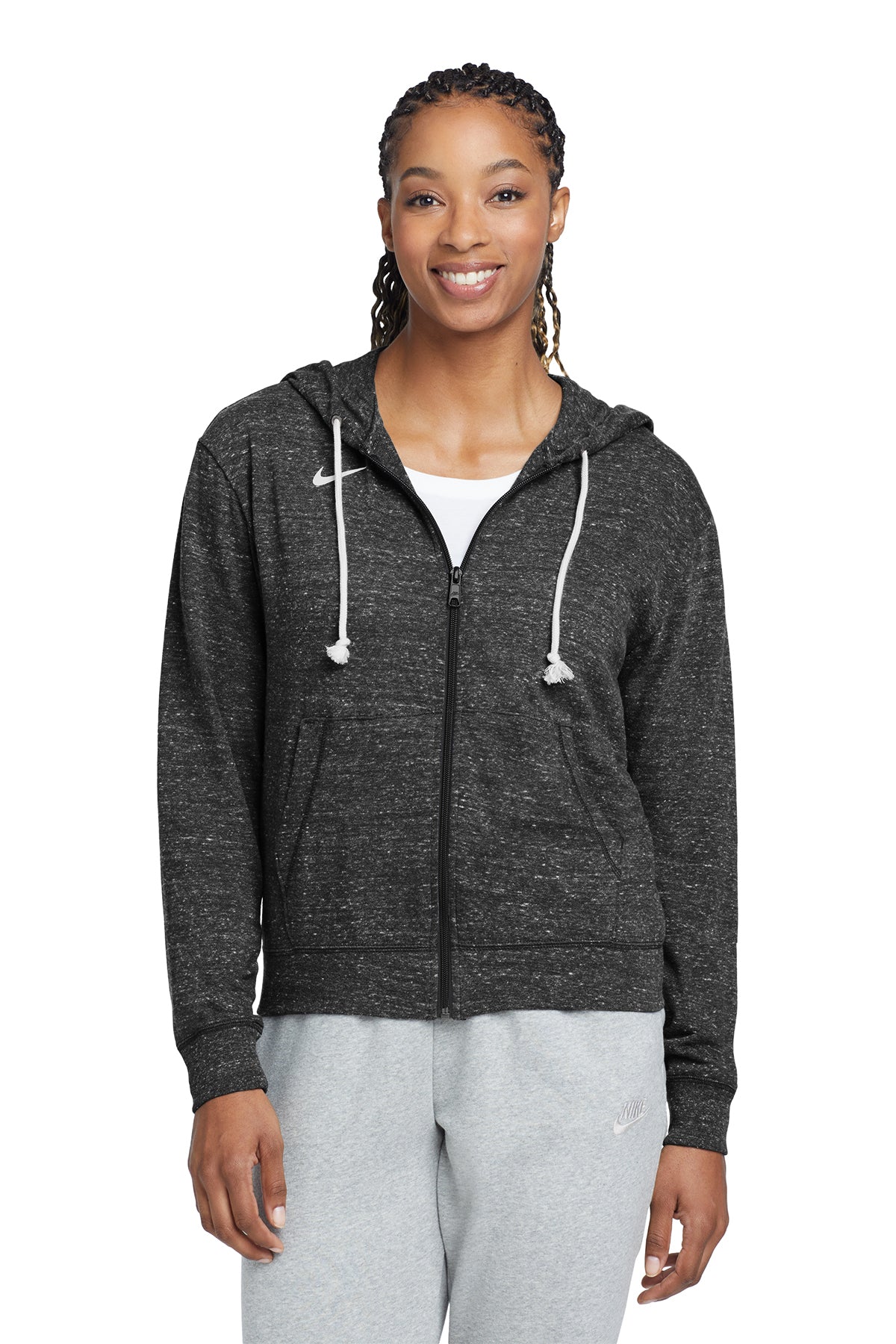 CN9402 Nike Women's Gym Vintage Full-Zip Hoodie