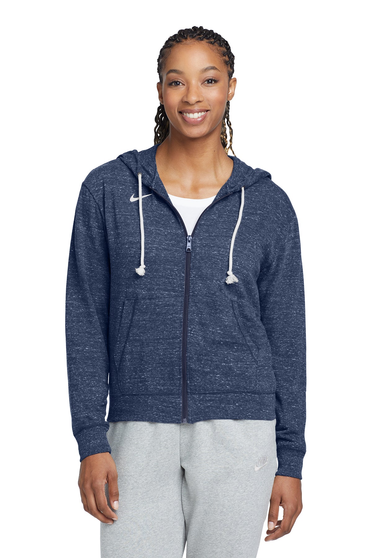 CN9402 Nike Women's Gym Vintage Full-Zip Hoodie