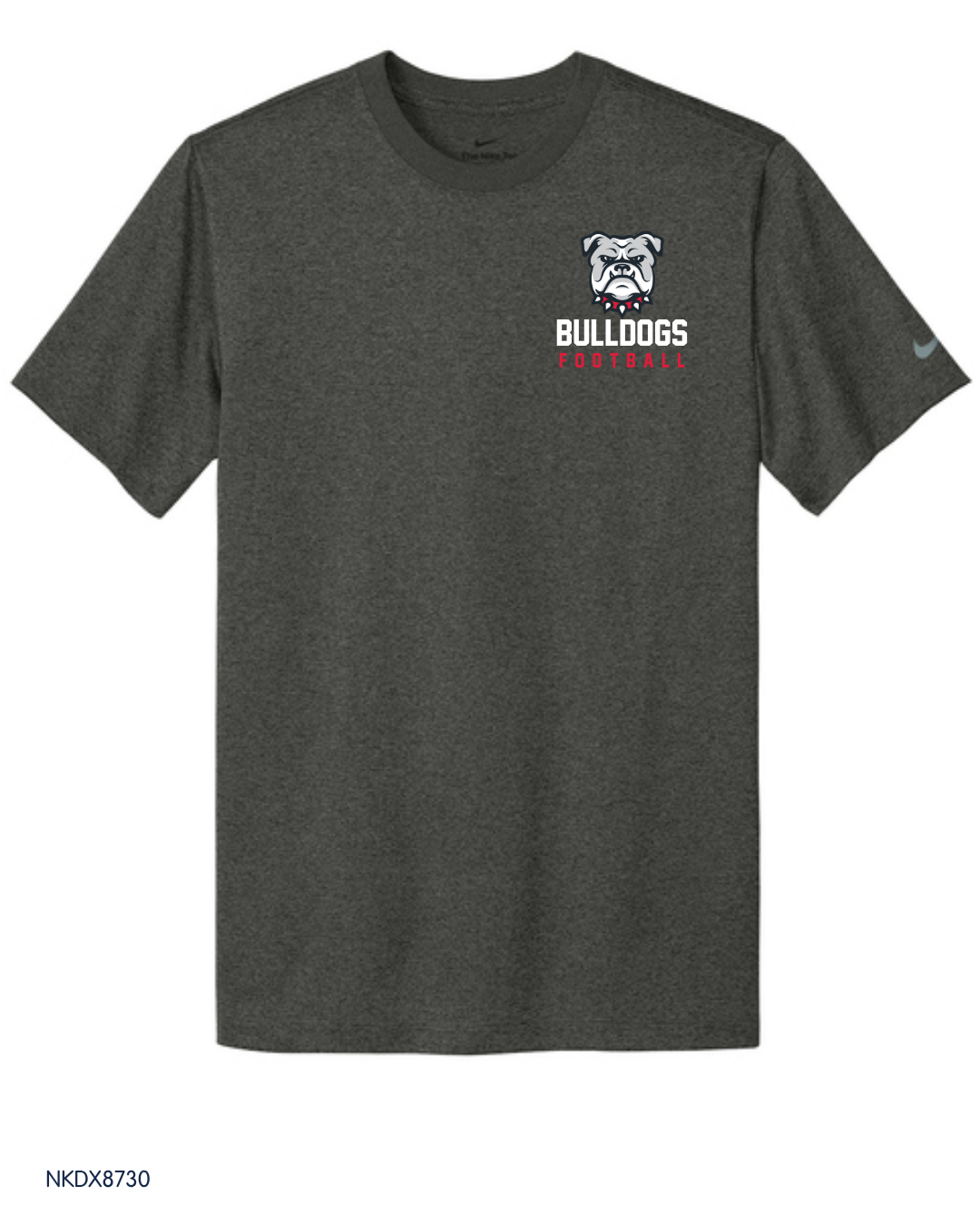 Bulldogs - Youth, Adult, Women's NKDX8730 / NKDX8734 / NKDX8787 Nike Swoosh Sleeve rLegend Tee
