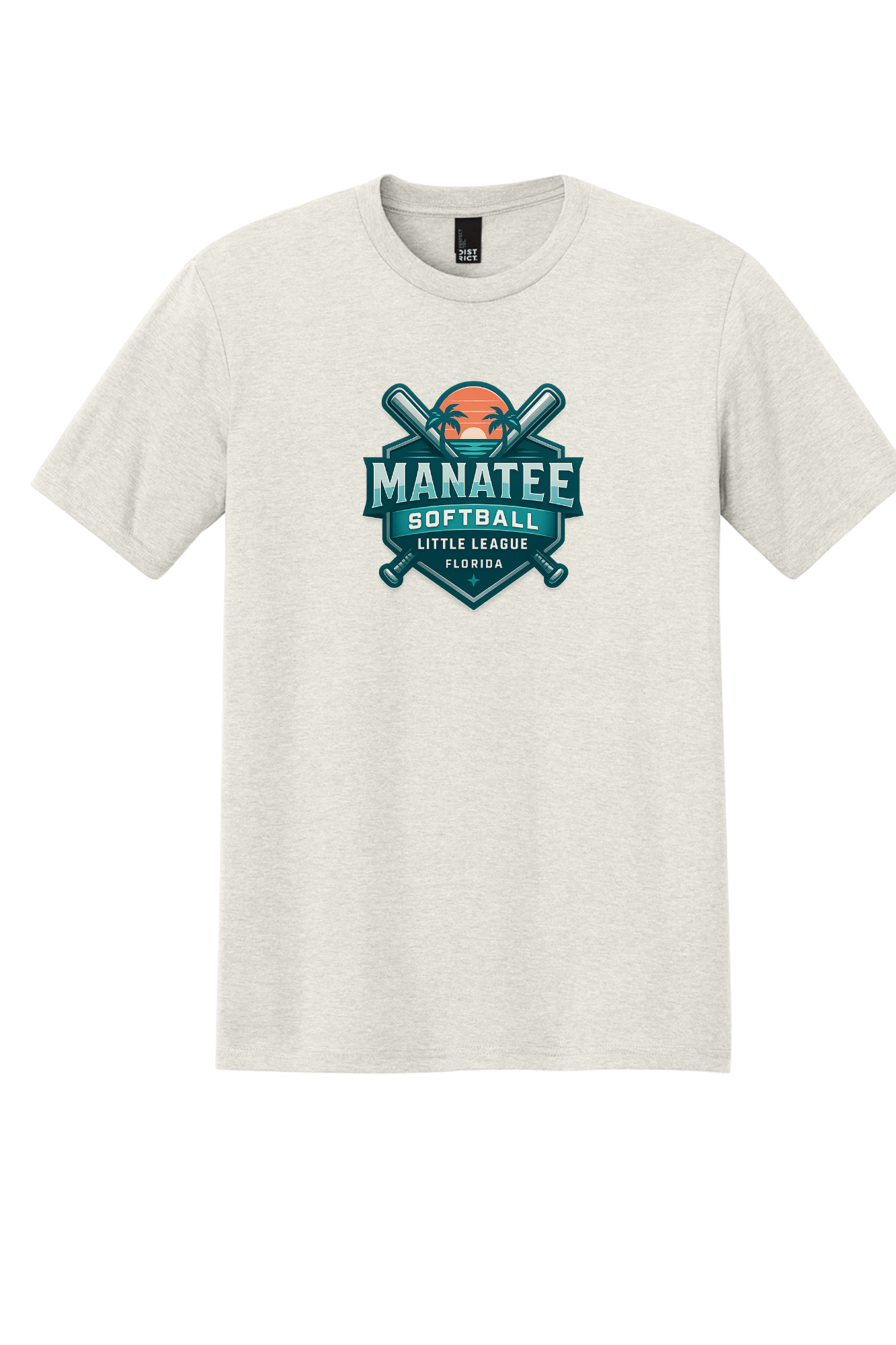 Manatee Softball District ® Perfect Tri®Tee. DM130/DT132Y