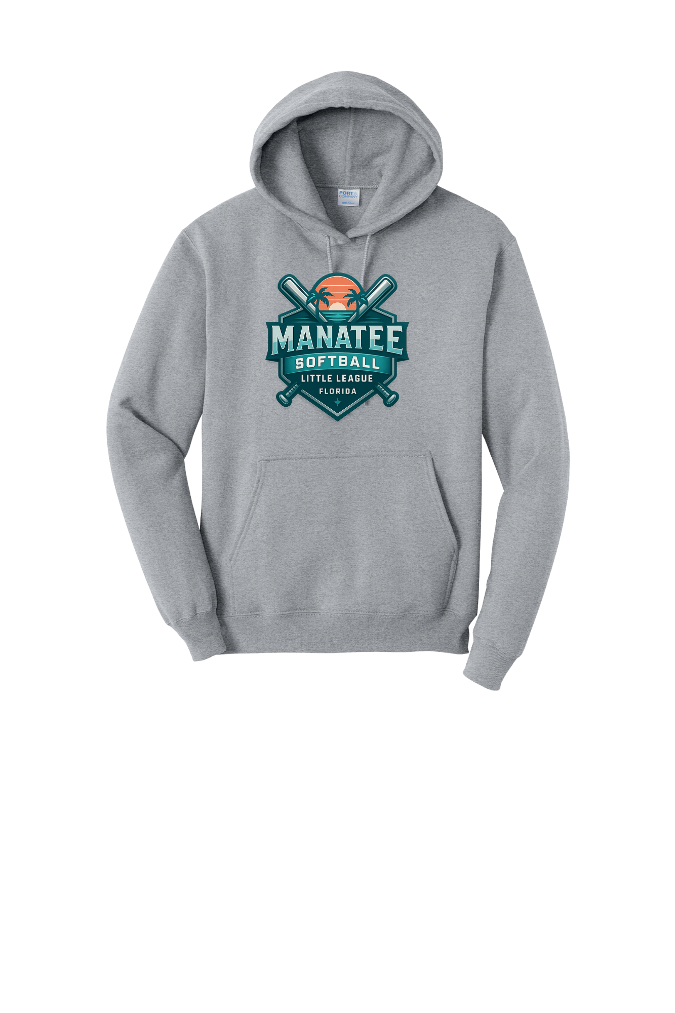 Mantee Softball Pullover Hooded Sweatshirt. PC78H/PC90YH