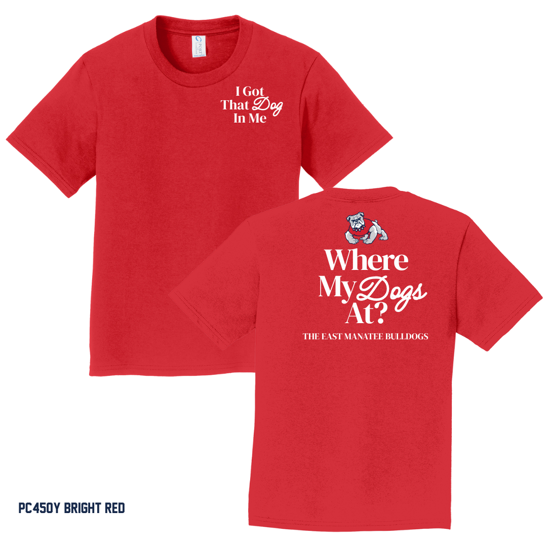 Bulldogs - Youth PC450Y Port & Co™ Youth Fan Favorite™ Tee