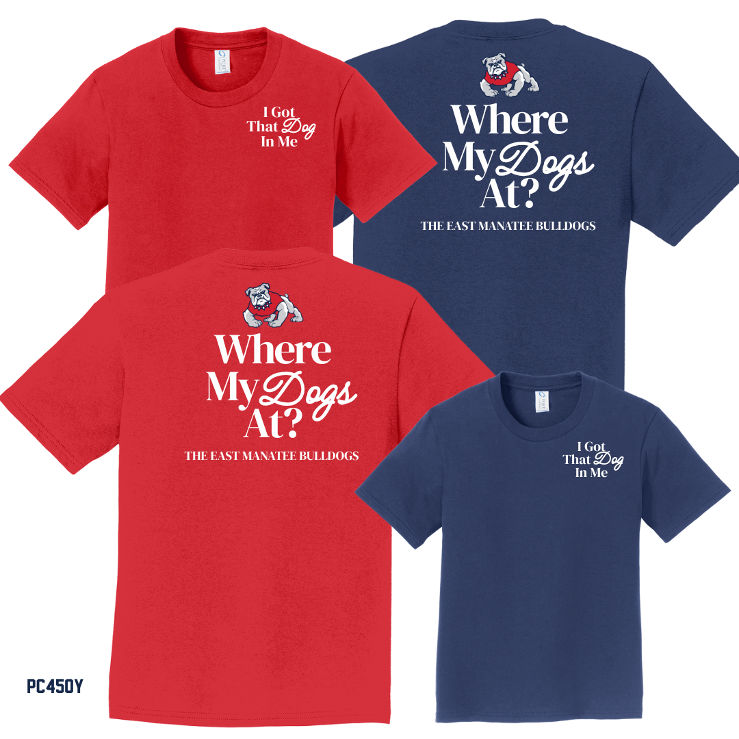 Bulldogs - Youth PC450Y Port & Co™ Youth Fan Favorite™ Tee