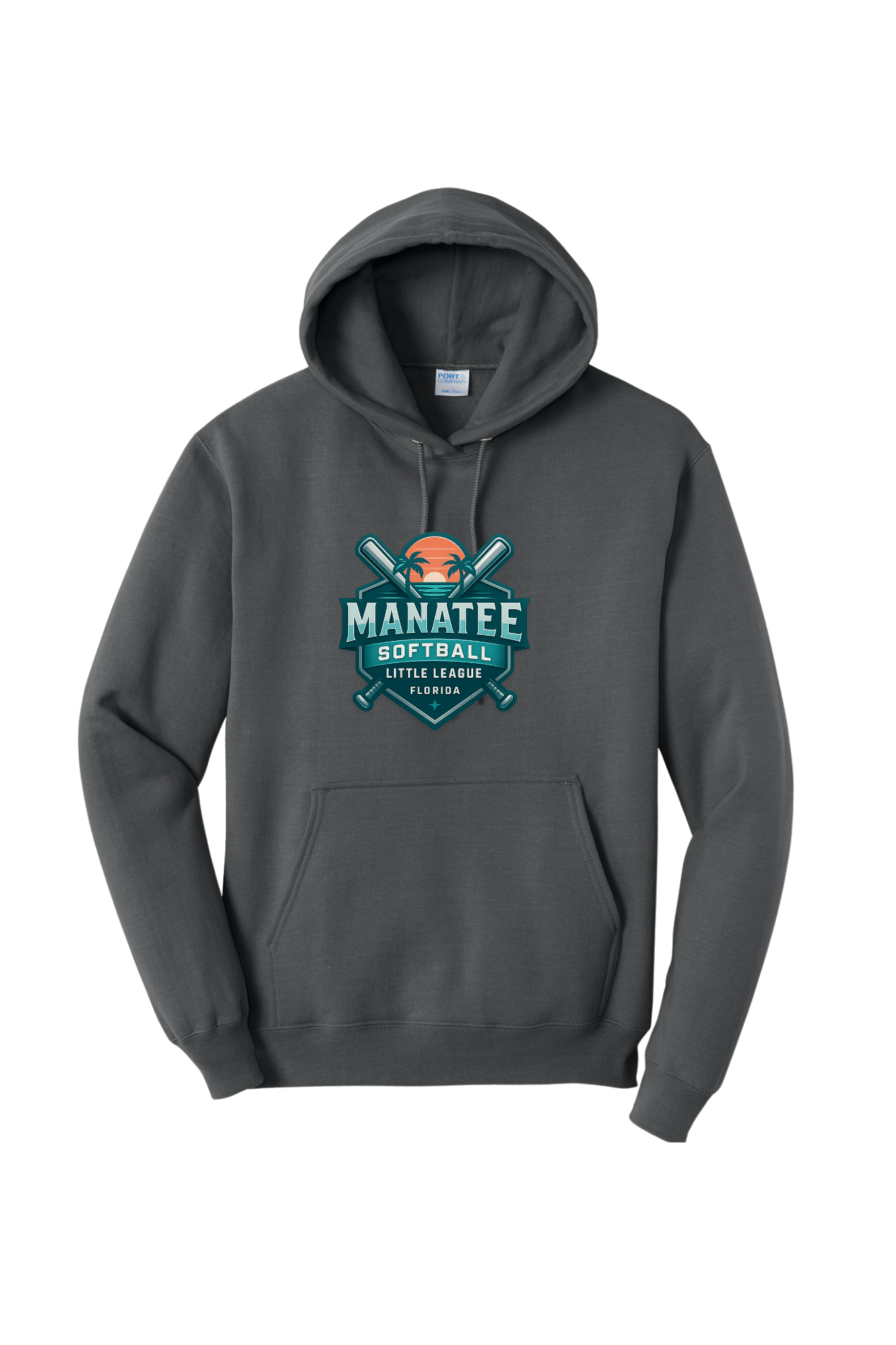 Mantee Softball Pullover Hooded Sweatshirt. PC78H/PC90YH