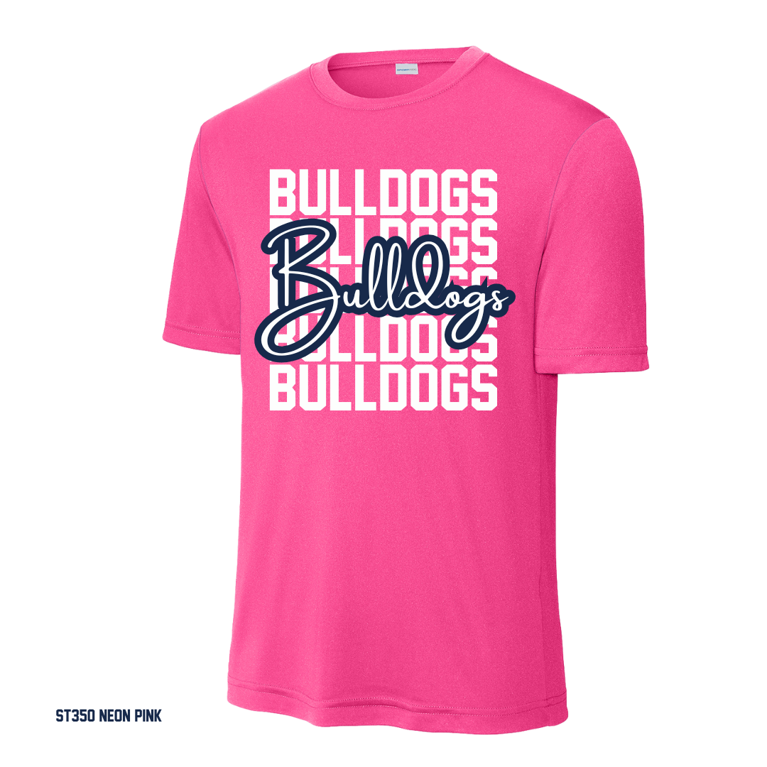 Bulldogs - PINK OUT Youth & Adult ST350 / YST250 Sport-Tek® PosiCharge® Competitor™ Tee